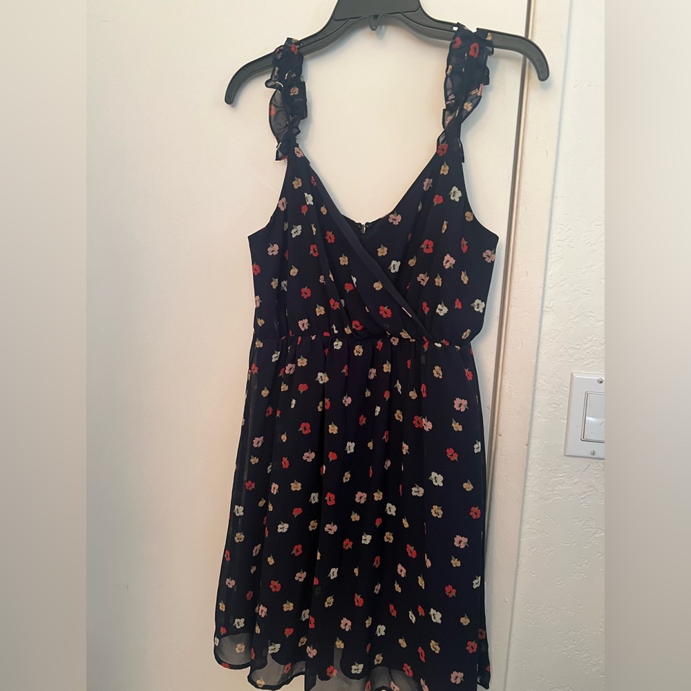 Madewell Navy Floral Dress